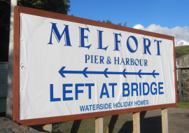 Melfort Pier & Harbour Sign